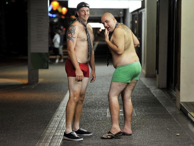 After 30 years of Hooker’s Balls, we bring you the very best photos from the past three decades. This one features Dave Lord and Bree Steward. PICTURES: NT News photographers