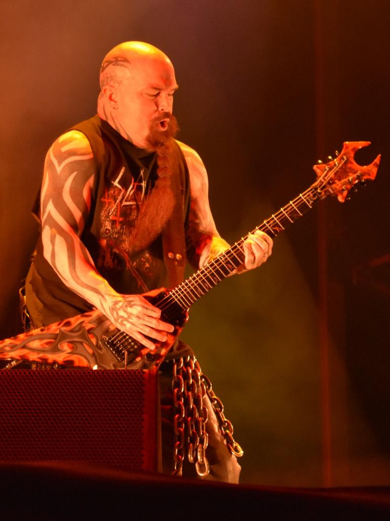 Ex-Slayer guitarist Kerry King unleashed. Picture: Kiel Egging.