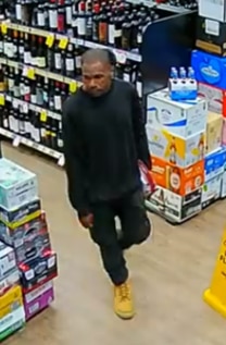 Police would like to speak to this man in relation to alcohol that was allegedly stolen from a Southport liquor store on July 17.
