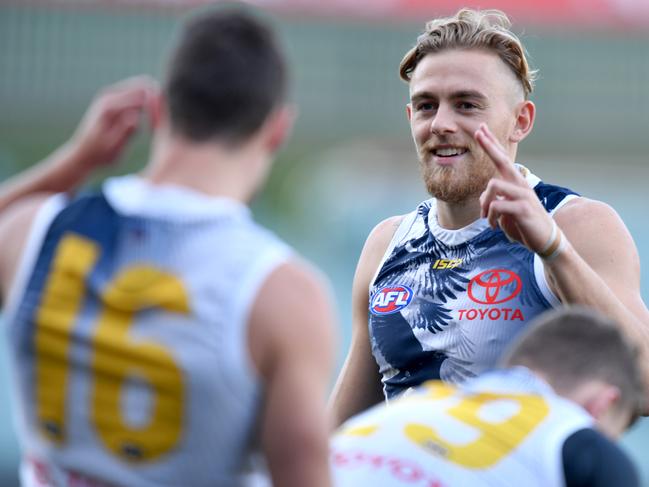 Hugh Greenwood, right, is a great SuperCoach Draft option in 2019.