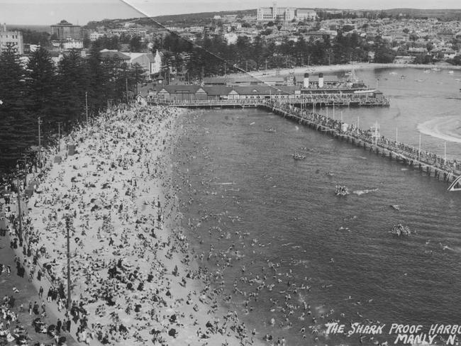 Manly harbour pool in 1938. Picture Northern Beaches Library