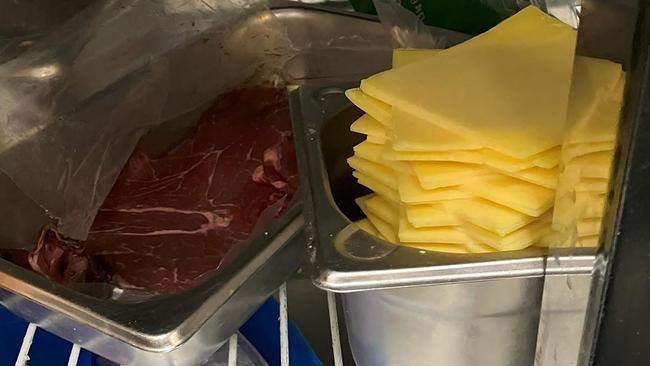Cheese and other foods were left uncovered. Photos: Supplied by Courts SA