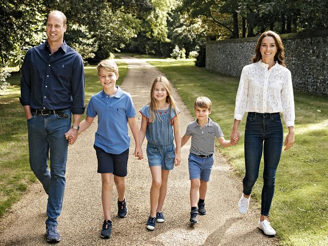 One of the prevailing messages out of Kensington Palace for years has been just how gosh darn normal a childhood the Wales family have. Picture: Matt Porteous/Kensington Palace via Getty Images