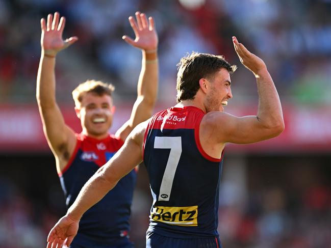 Will Jack Viney still be at Melbourne next year? Picture: Albert Perez/AFL Photos via Getty Images.