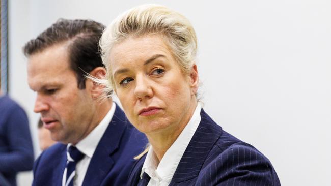 Nationals senator Bridget McKenzie unleashed a furious spray at two Ernst &amp; Young partners afters they refused to answer how much they were paid for providing consulting work to the Victorian government. Picture NCA NewsWire/ Aaron Francis