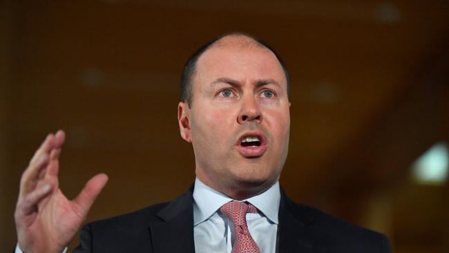 Treasurer Josh Frydenberg says Australia’s laws will ensure tech giants pay for news content. Picture: AAP.