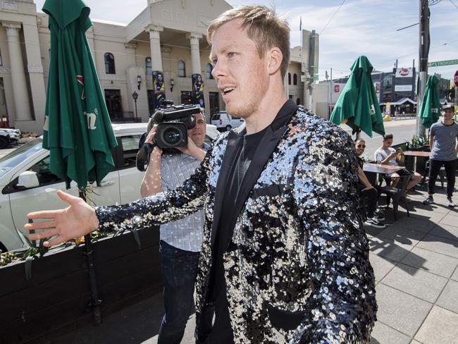 Watch out Brandon Flowers, Jack Riewoldt is coming for you. Picture: Jason Edwards