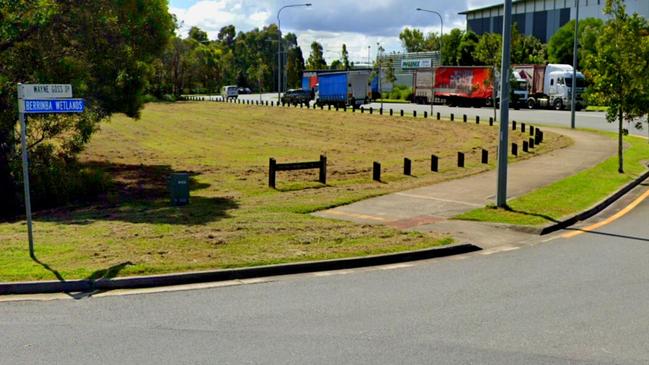 Drug hot spots in Logan that showed up in police data were near Wayne Goss Dr, Crestmead where there were six drugs-related offences recorded. Picture: Google