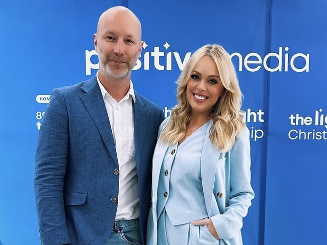Lucy Holmes and Kel McWilliam host the 89.9 TheLight breakfast show. Picture: Instagram/supplied