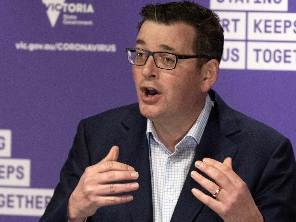 Victorian Premier Daniel Andrews urges Victorians to abide by new lockdown laws in a bid to flatten the curve. Picture: David Geraghty/NCA NewsWire