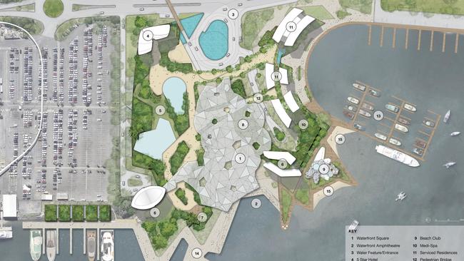 GCB Gold Coast Integrated Resort – Concept Site Plan.