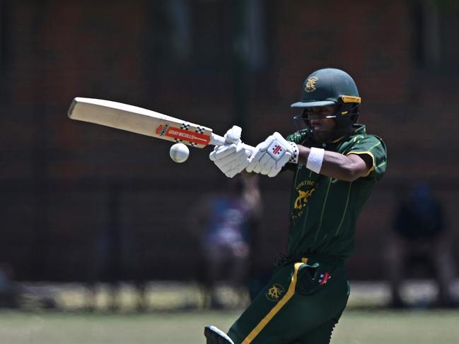 NorthcoteÃs Jagadeswara R Koduru during the Victorian Premier Cricket match between Carlton and Northcote in Carlton North , Saturday, Jan. 7, 2023.Picture: Andy Brownbill