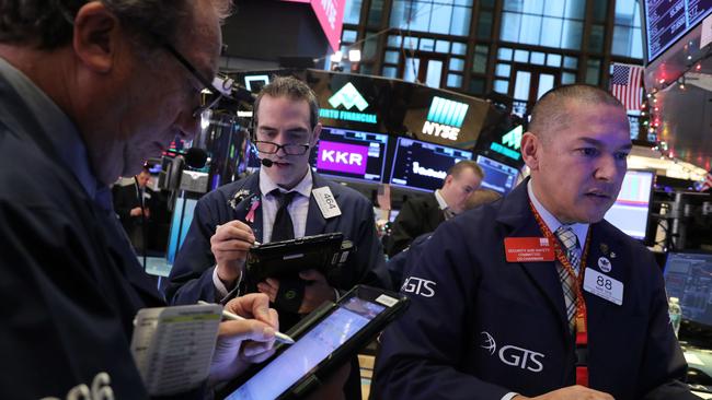 Several US indexes have shown ‘death crosses’ recently. Picture: Getty Images