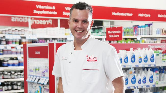 Pharmacy Guild of Australia president Trent Twomey says there had been a one month delay in individual community pharmacies being involved in the rollout. Picture: Stewart McLean