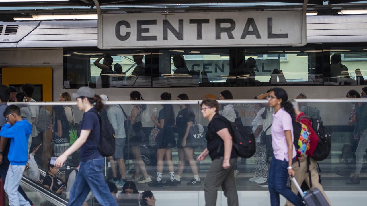 Commuters at central station as a proposed train dispute rolls out this week. Picture: Jeremy Piper