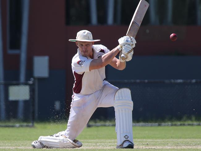 Burleigh batsman Rhys McCarthy. Picture: Mike Batterham