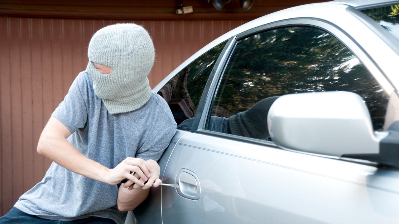 Drugged-up crook rams police car after wild crime spree
