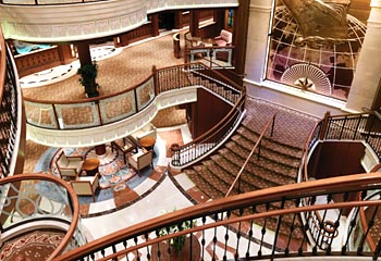 Magnificent ... the three-storey high Grand Lobby greets guests