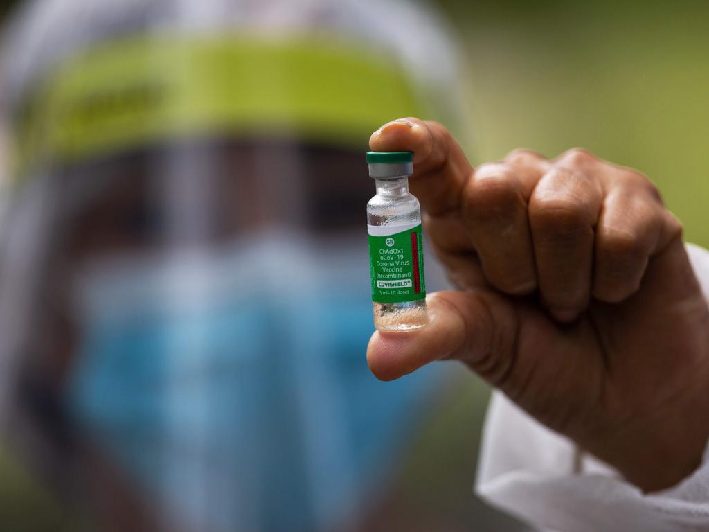 Nurse Janete Da Silva Oliveira prepares a dose of Oxford-AstraZeneca COVID-19 vaccine near Manaus, in the Amazon, Brazil. Picture: AFP