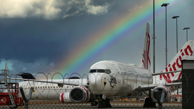 The pending sale of Virgin Australia to Bain Capital will mark a new beginning for the carrier. Picture: Lyndon Mechielsen