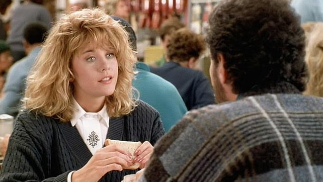 Meg Ryan in that iconic scene with Billy Crystal on When Harry Met Sally.