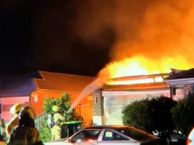 House fire in Brookfield, west of Melbourne. April 2022 Picture: 7 News