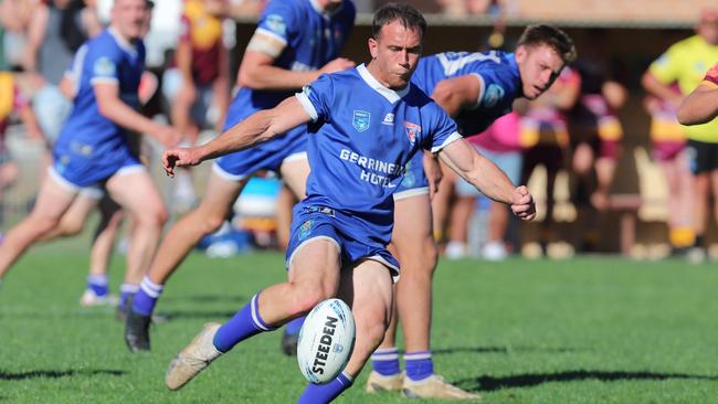 Rixon Russell takes a punt. Picture: Steve Montgomery Sports Photography