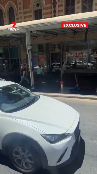 Rundle Mall youth brawl shocks shoppers (7NEWS)