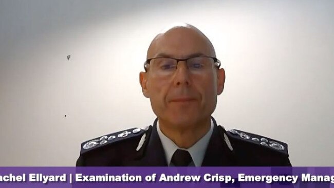 Andrew Crisp at the COVID -19 Hotel Quarantine Inquiry.