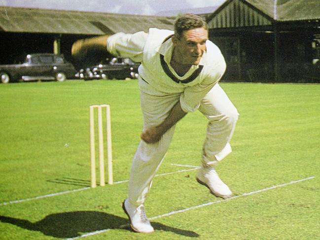 Cricketer Alan Davidson in his glory days Picture: James Horan