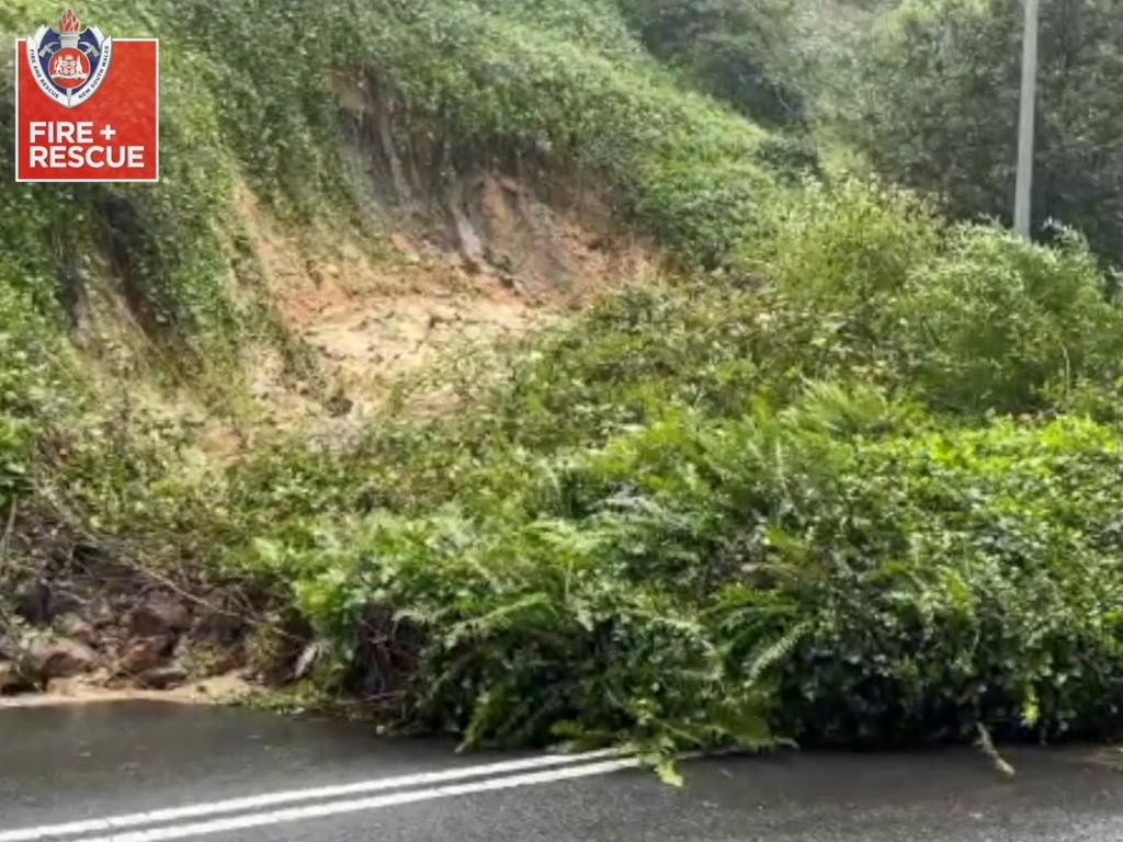 Emergency services responded to multiple instances of landslides on Monday. Picture: FRNSW