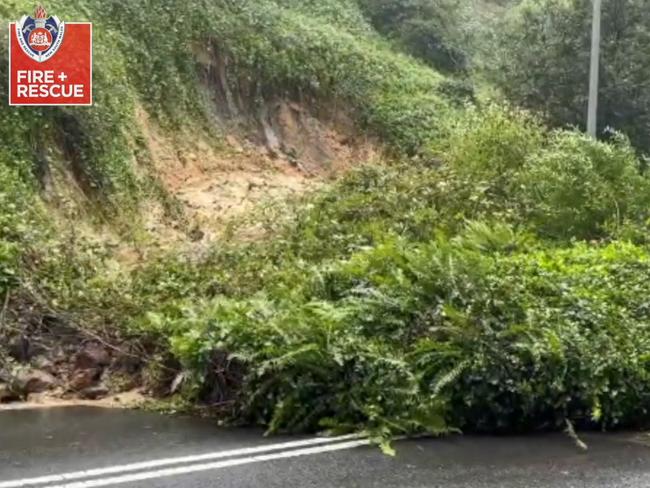 Emergency services responded to multiple instances of landslides on Monday. Picture: FRNSW