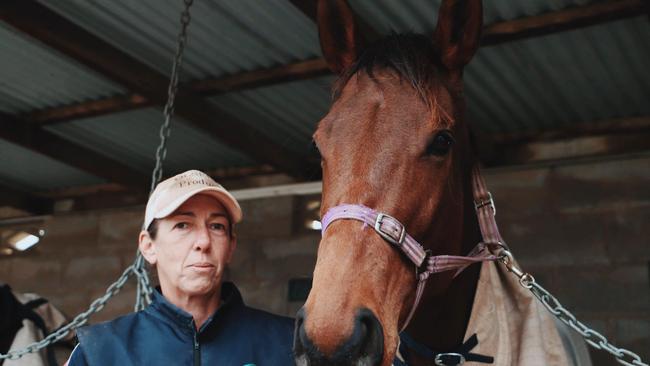 Trainer Steph Sixtus at the 2021 Warwick Picnic Races.