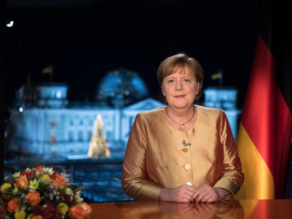 German Chancellor Angela Merkel has hit out at COVID-19 conspiracy theorists. Picture: AFP