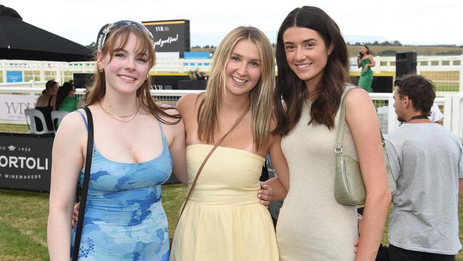 Yarra Valley Cup 2024. Courtney Mitchell, Emily Hall and Tess Flint. Picture: David Smith