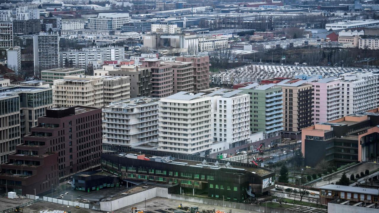 The Olympic village is made up of eight buildings and 3000 apartments. Picture: Stephane de Sakutin / AFP