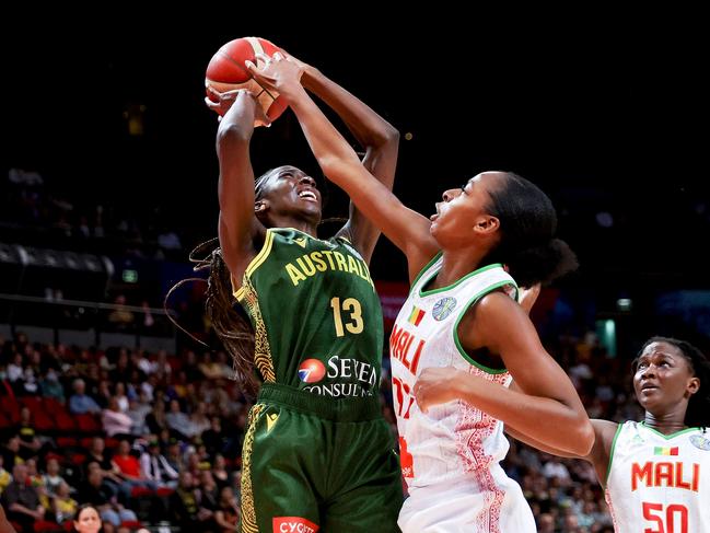 Ezi Magbegor has been a monster for the Opals. Picture: AFP