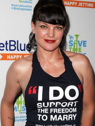 Actress Pauley Perrette. Picture: Noel Vasquez/Getty Images/AFP