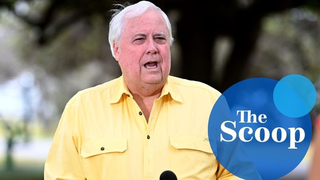 Clive Palmer stole the show at a school event.