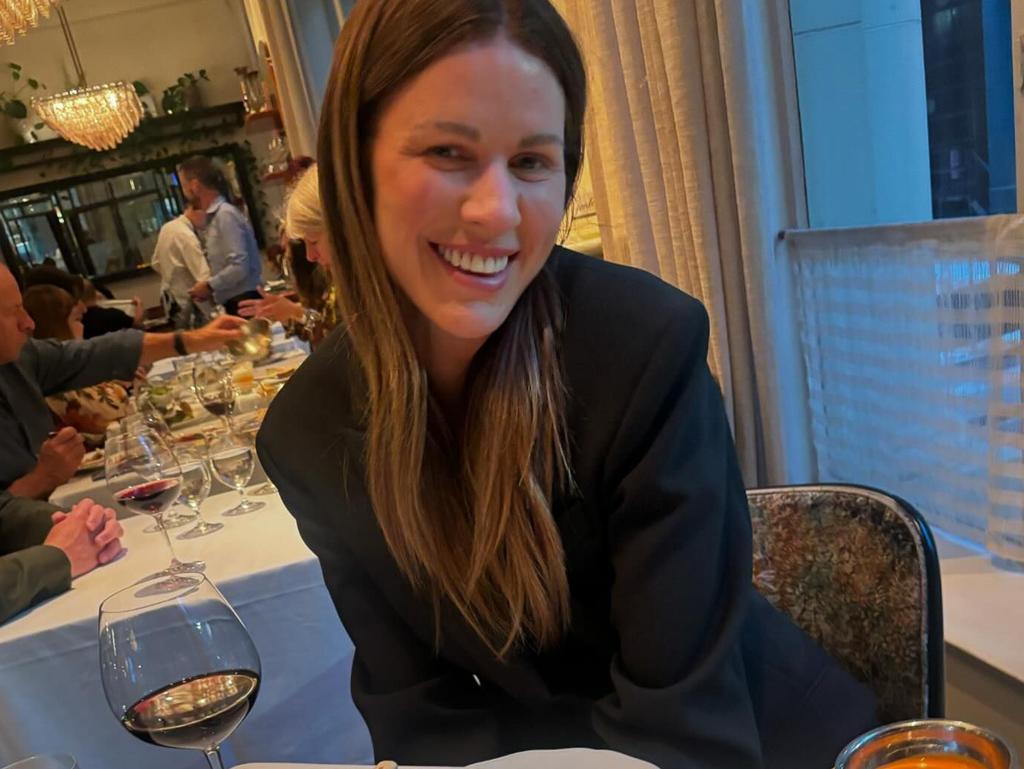 Melbourne mayoral hopeful Erin Deering posted a series of pictures of her birthday celebrations on Instagram, including one at Reine &amp; La Rue. Picture: Instagram