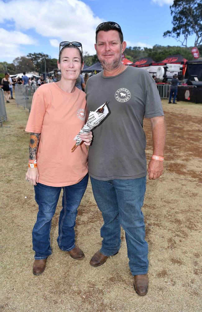 Kayleen and Peter Lyon at Meatstock, Toowoomba Showgrounds. Picture: Patrick Woods.
