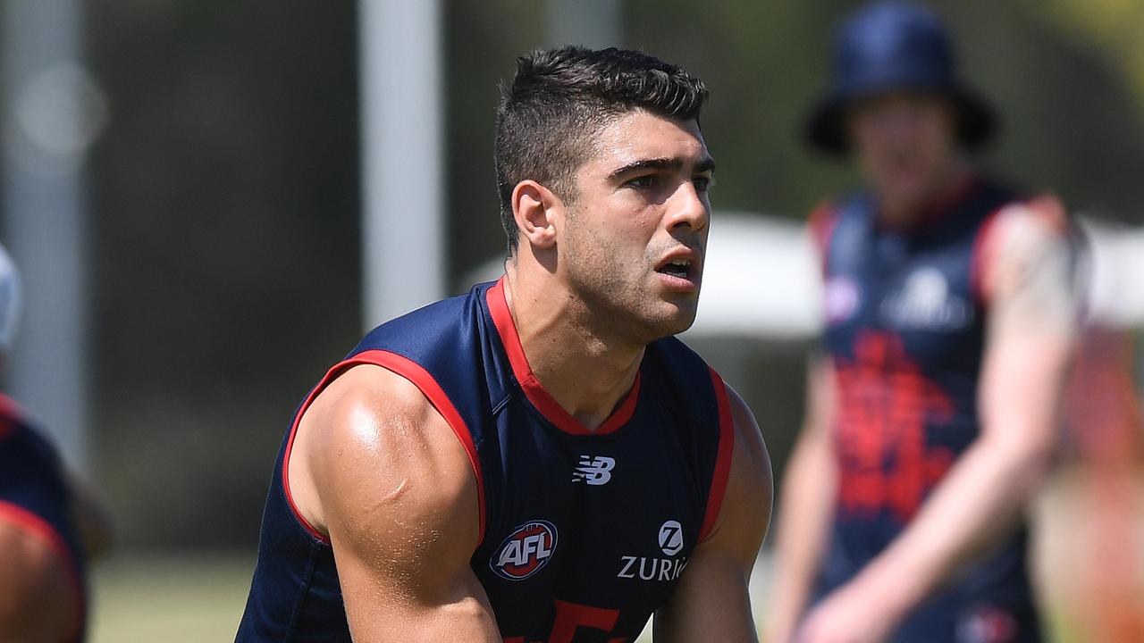 Christian Petracca at pre-season training.