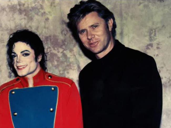 Richard with the King of Pop Michael Jackson. Picture: Richard Wilkins