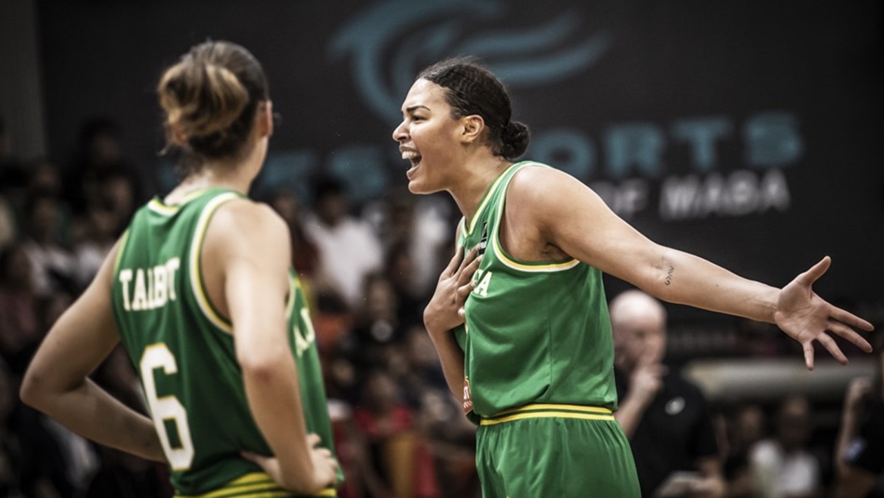 Liz Cambage was ejected. Photo: FIBA.