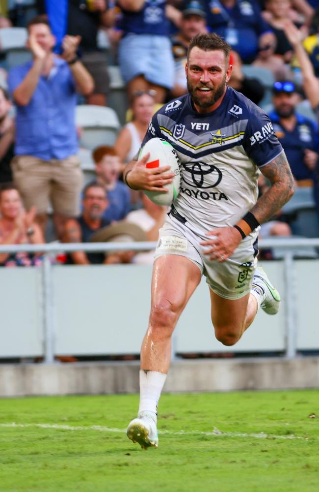 NRL 2024 RD05 North Queensland Cowboys v Gold Coast Titans - Kyle Feldt. Picture: NRL Imagery