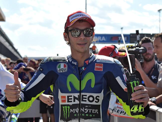 Valentino Rossi has a challenging race on Sunday.