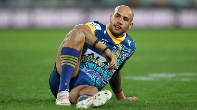 Blake Ferguson is on the reserves bench for the Eels. Picture: Brett Costello/NRL Photos