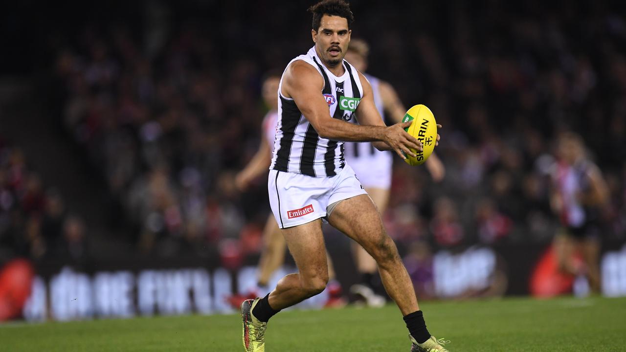 Daniel Wells against St Kilda at Etihad Stadium last Saturday night.