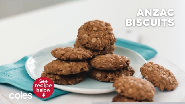 Perfectly chewy Anzac biscuits