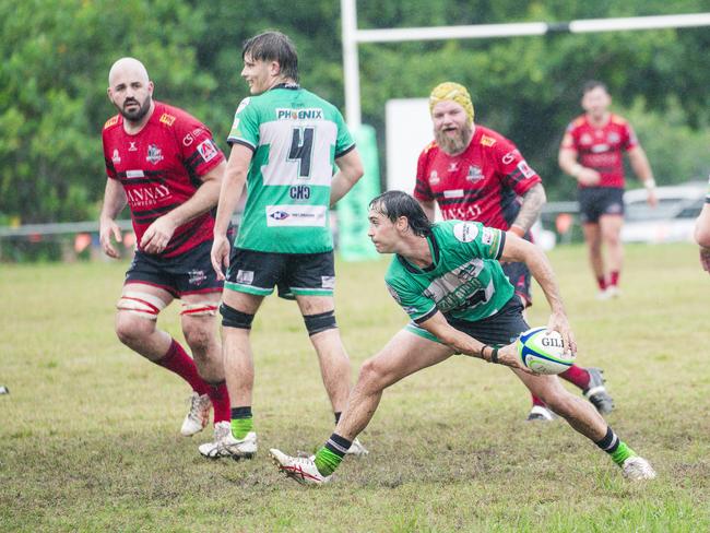 Griffith Uni Colleges Knights and Palm Beach Currumbin Alleygators at Heeb Street, Ashmore. Picture; Glenn Campbell